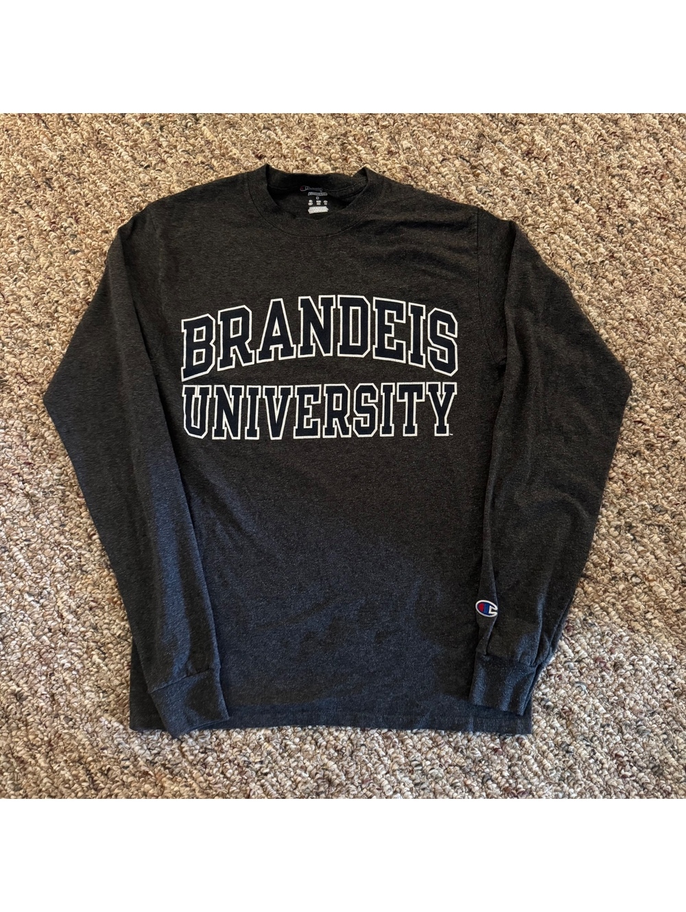 Brandeis University Champion Long Sleeve Graphic Long Sleeve Shirt Size Small